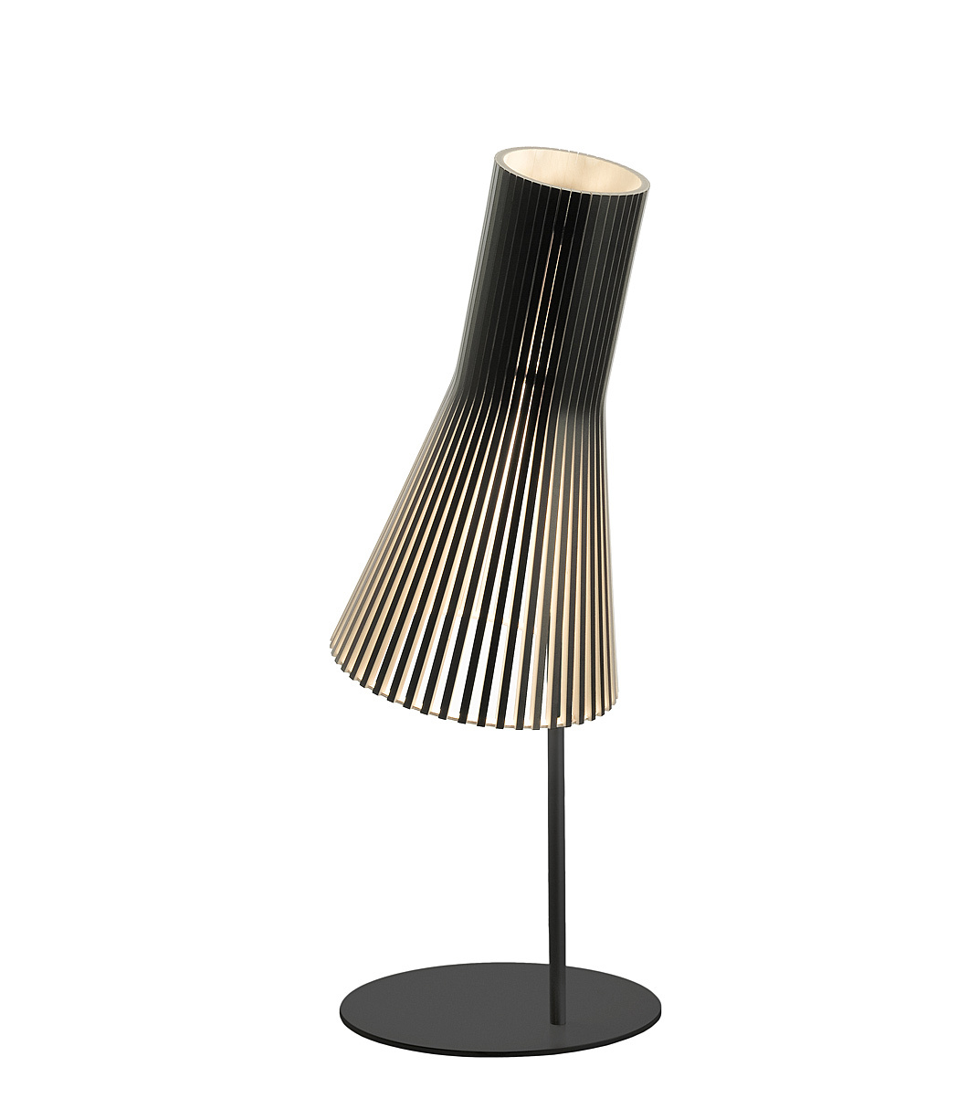 Lampe de table Secto 4220 est disponible en stratifié noir