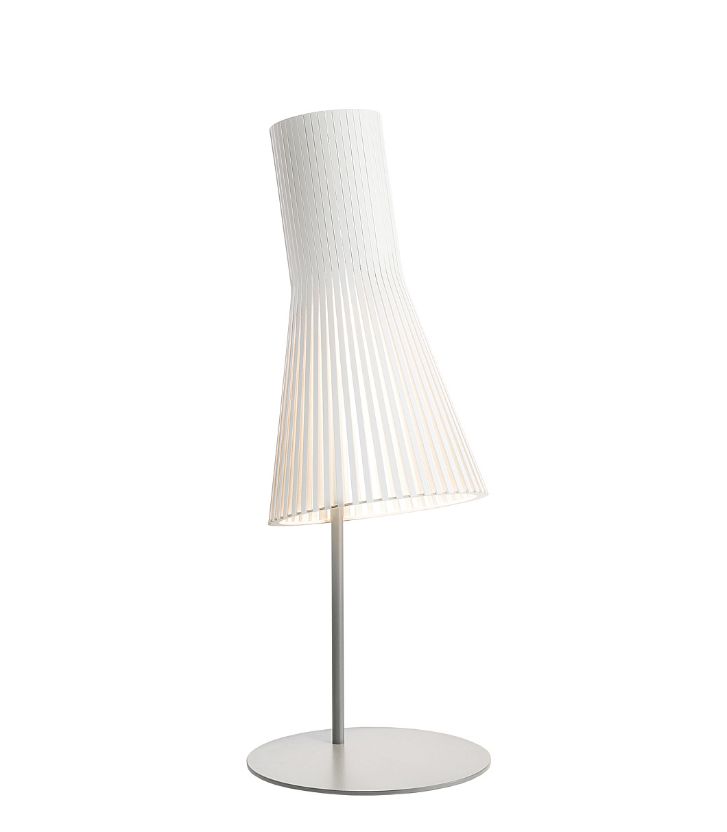 Lampe de table Secto 4220 est disponible en stratifié blanc