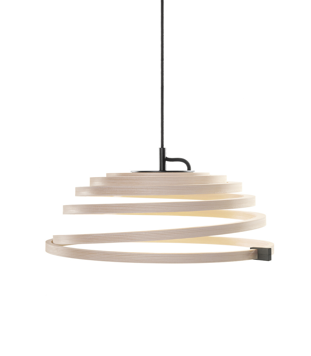 Aspiro 8000 pendant lamp is available in black laminated