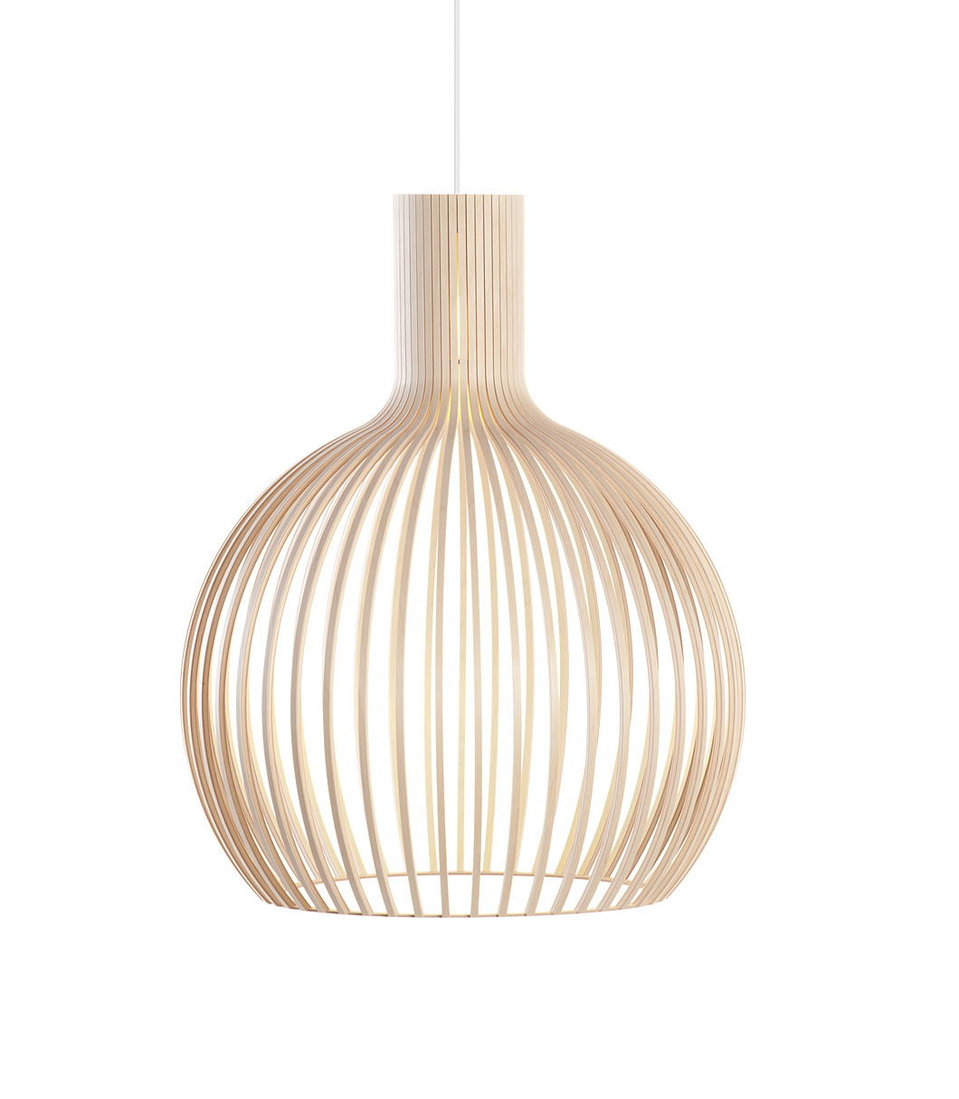 Octo 4240 pendant lamp is available in natural birch