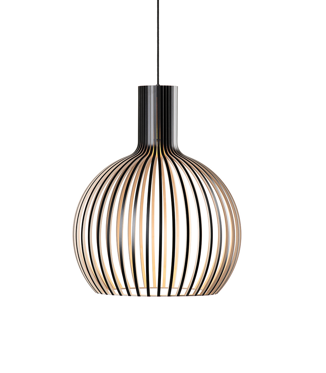 Octo Small 4241 pendant lamp is available in black laminated