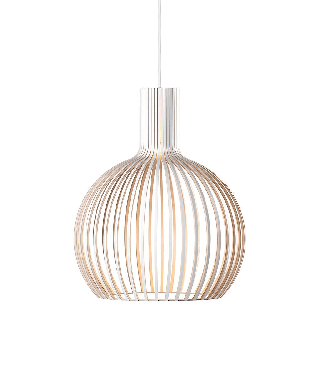 Octo Small 4241 pendant lamp is available in white laminated