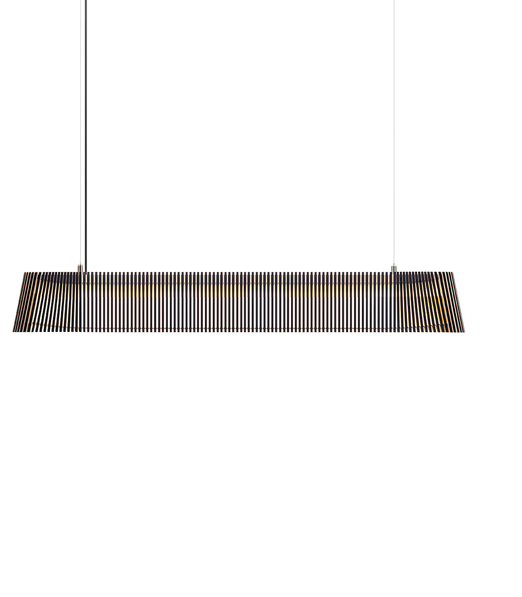 Owalo 7000 pendant lamp is available in black laminated