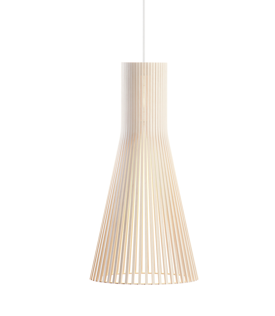 Secto 4200 pendant lamp is available in natural birch