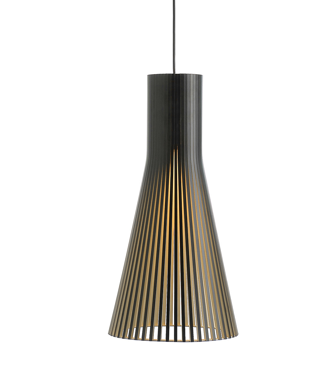 Secto 4200 pendant lamp is available in black laminated