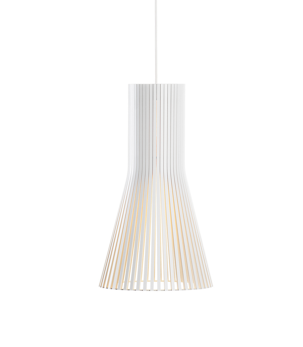Secto Small 4201 pendant lamp is available in white laminated