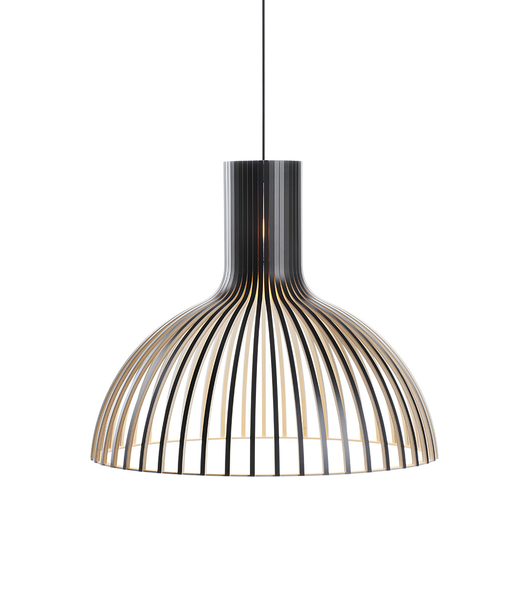 Victo 4250 pendant lamp is available in black laminated