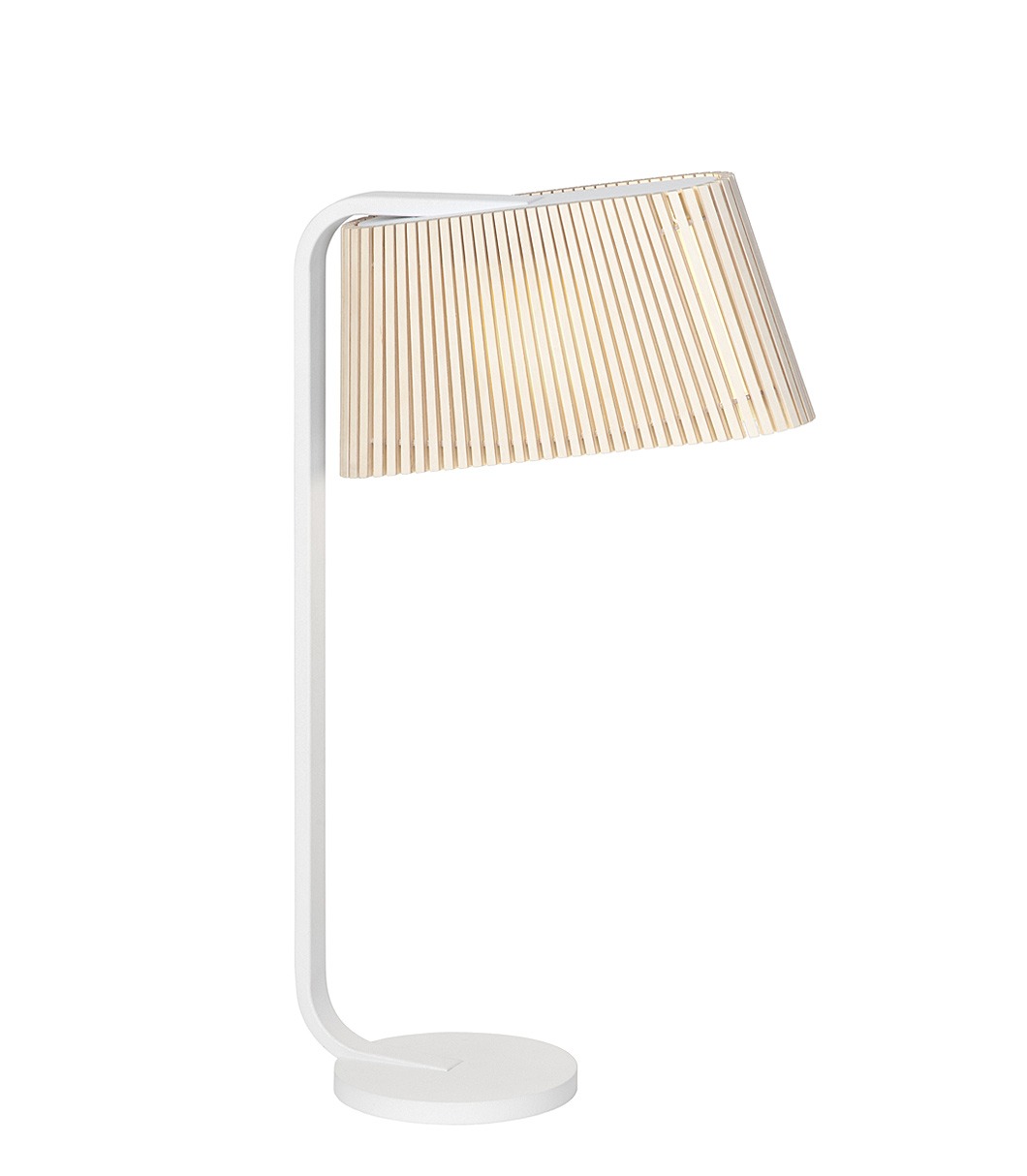 Owalo 7020 table lamp is available in natural birch