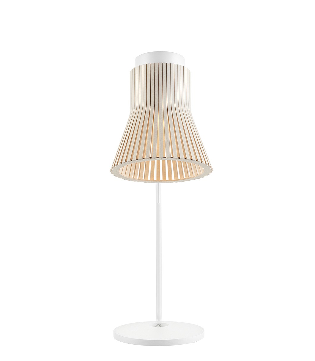 Petite 4620 table lamp is available in natural birch