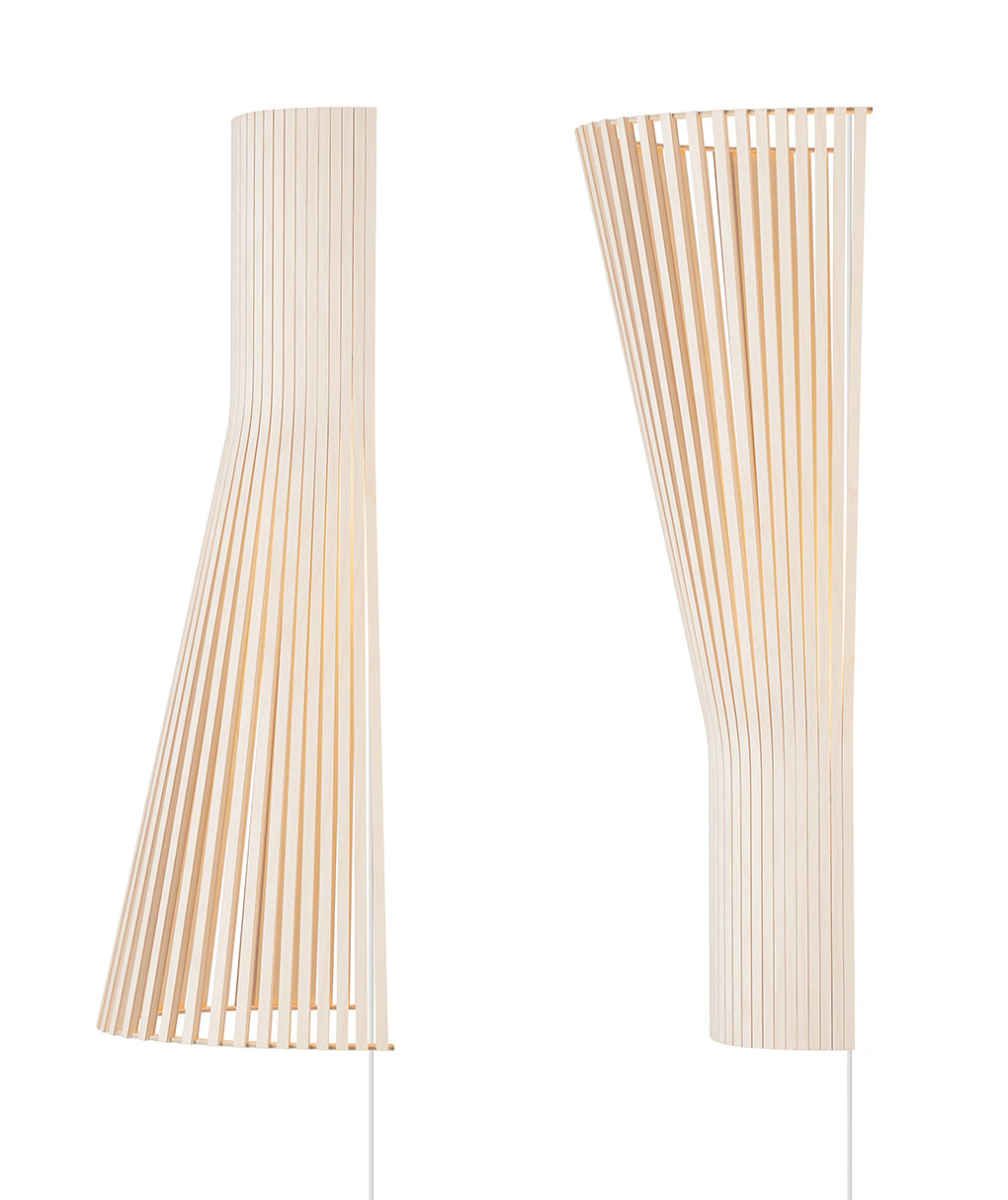 Secto 4230 wall lamp is available in natural birch