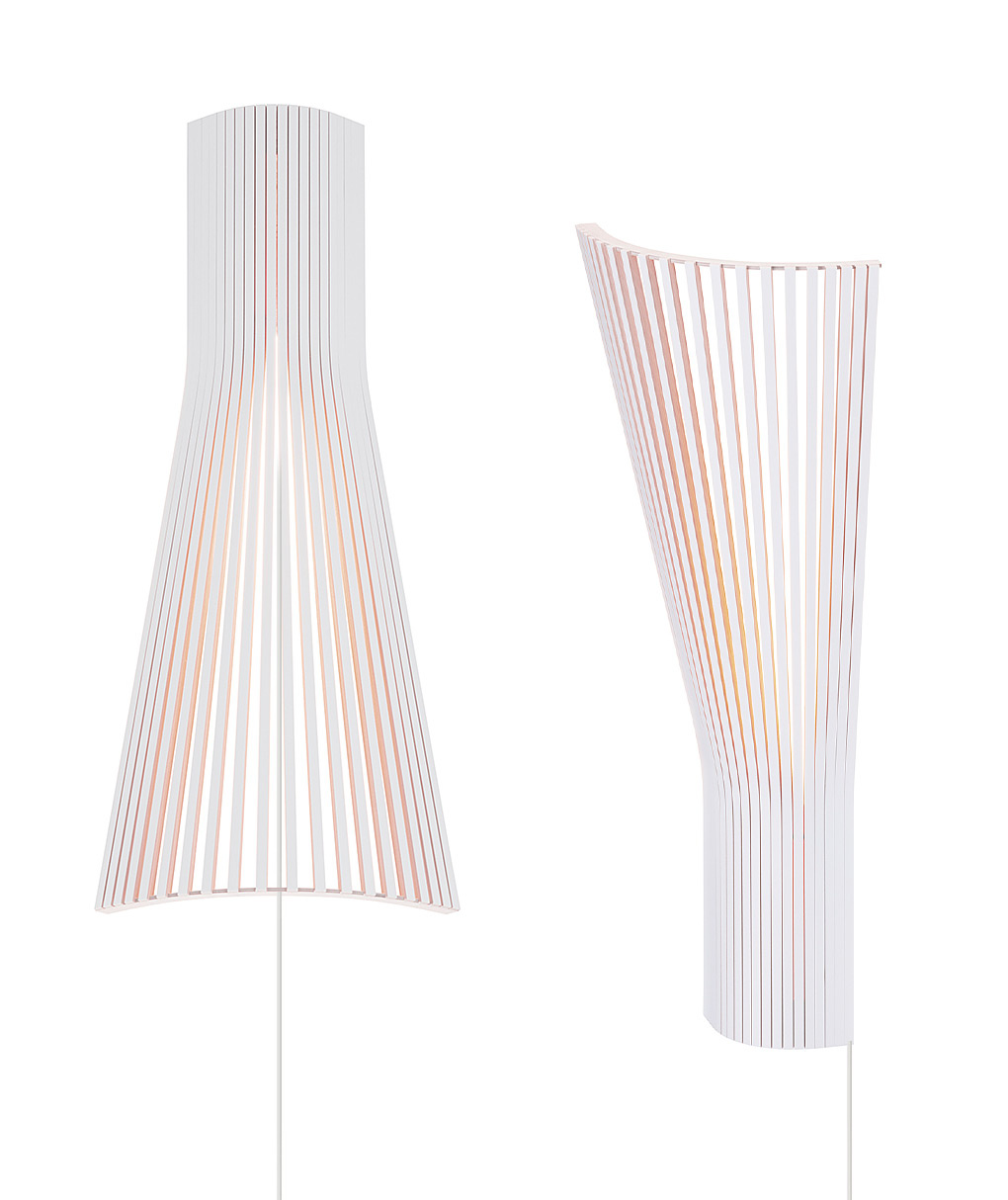 Secto 4236 corner lamp is available in white laminated