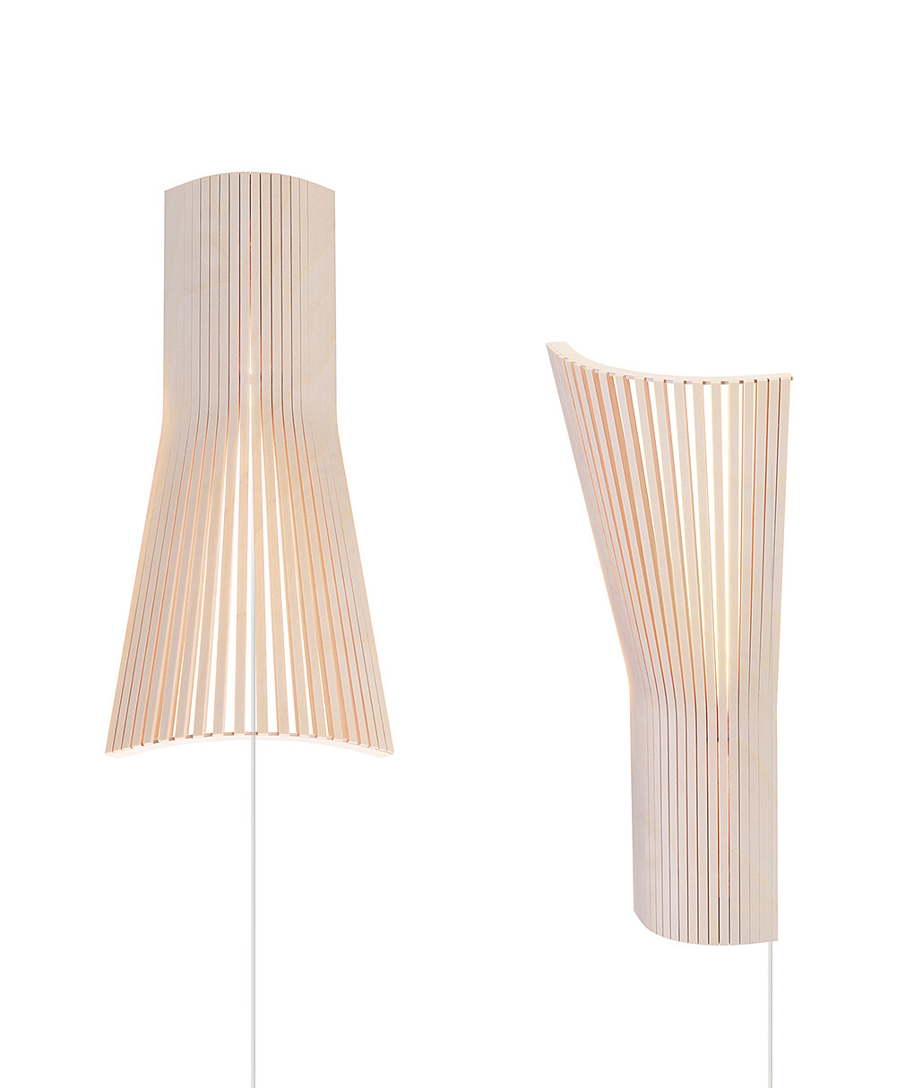 Secto Small 4237 corner lamp is available in natural birch