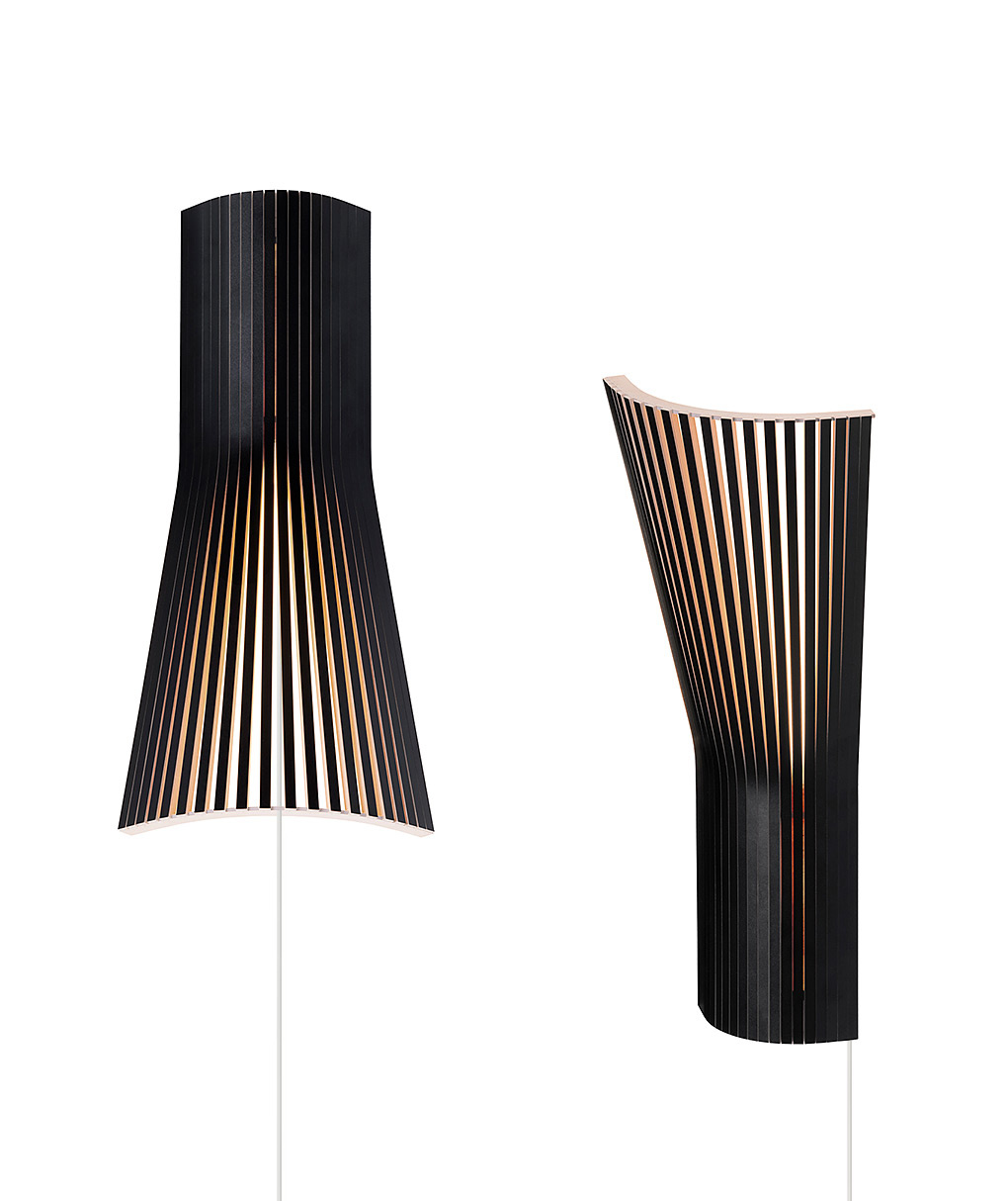 Secto Small 4237 corner lamp is available in black laminated