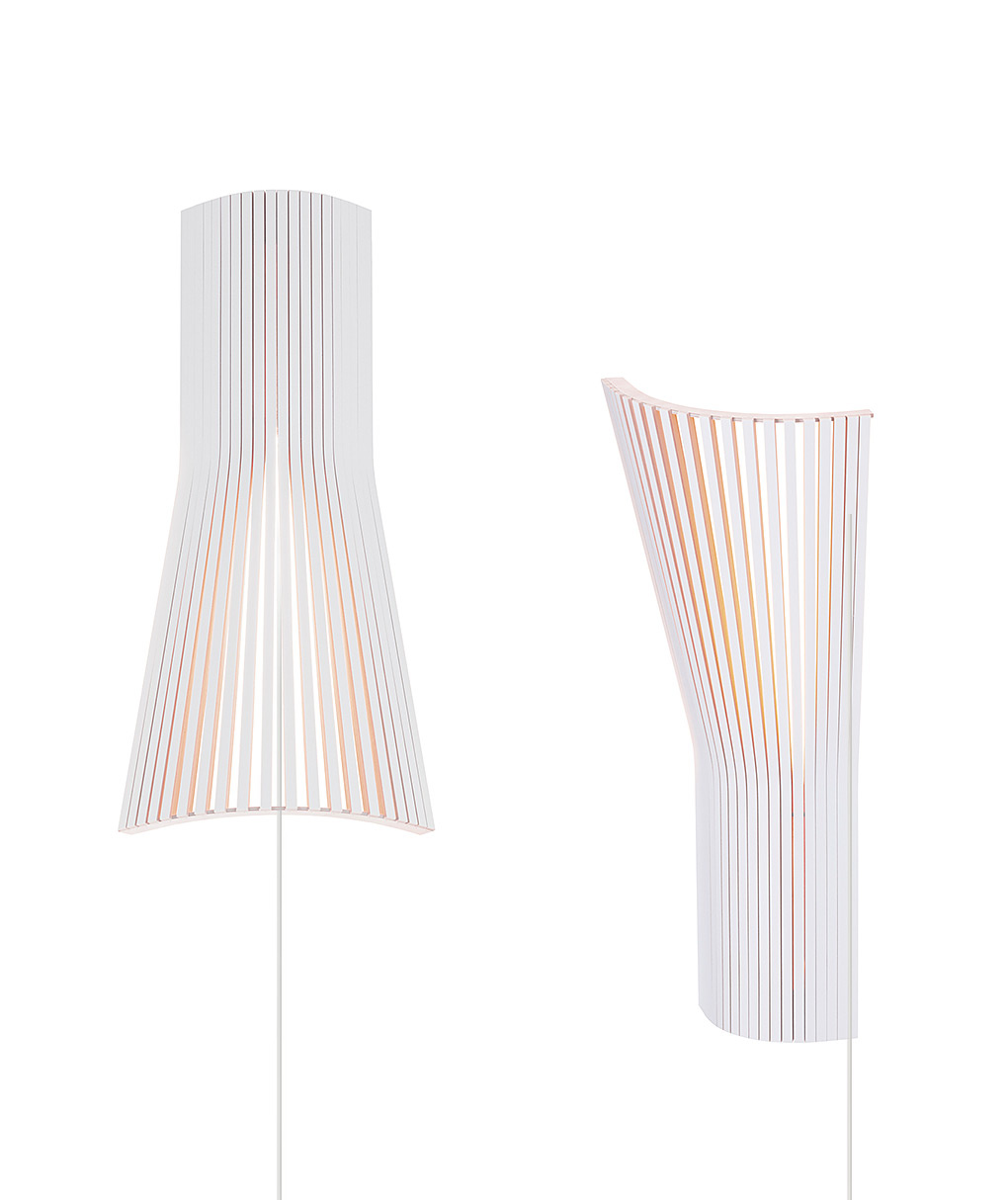 Secto Small 4237 corner lamp is available in white laminated