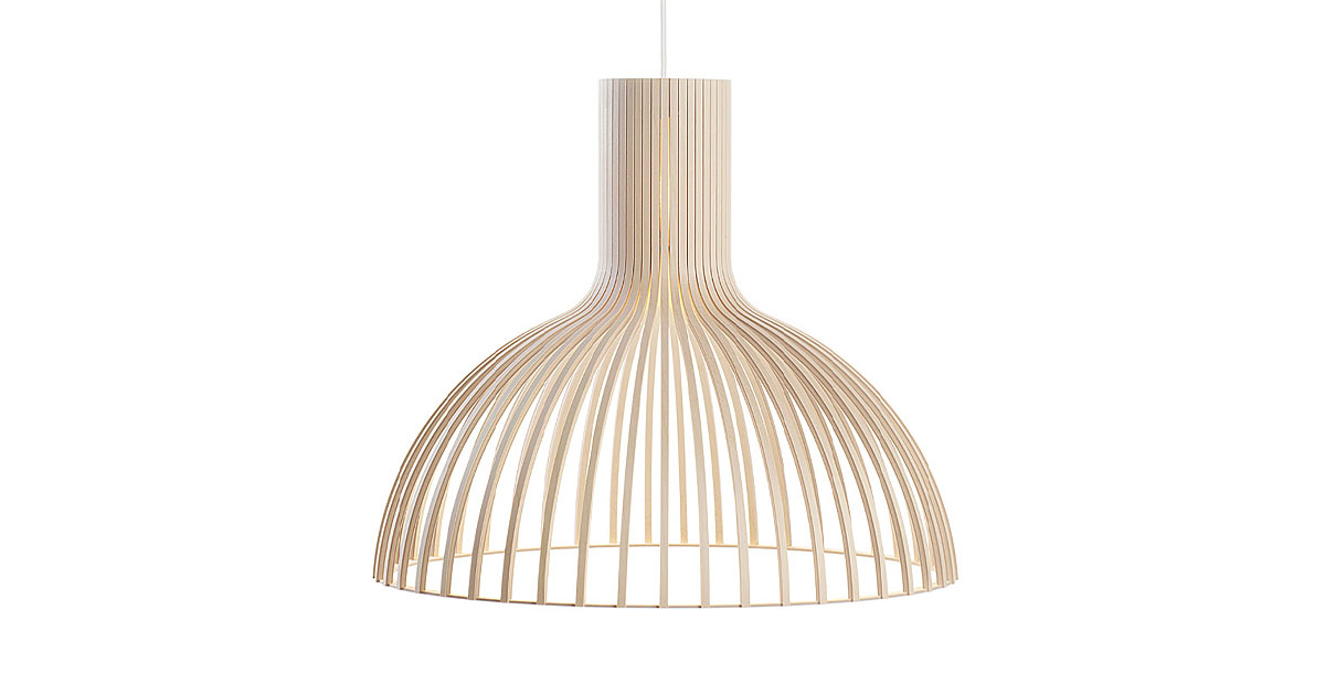 Victo 4250 – moderne Pendelleuchte aus Holz von Secto Design
