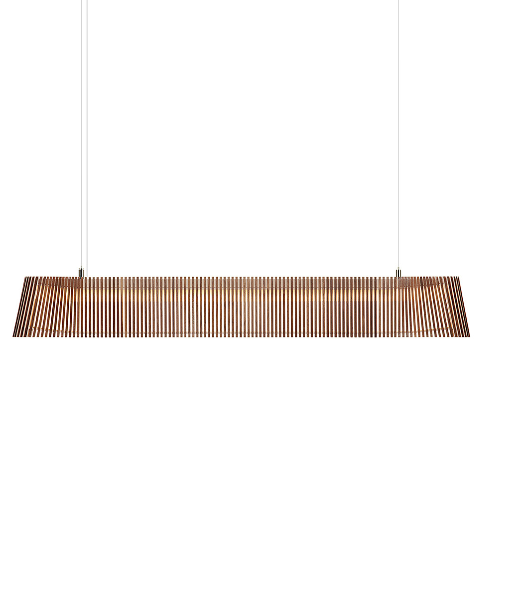 Owalo 7000 pendant is available in walnut veneer