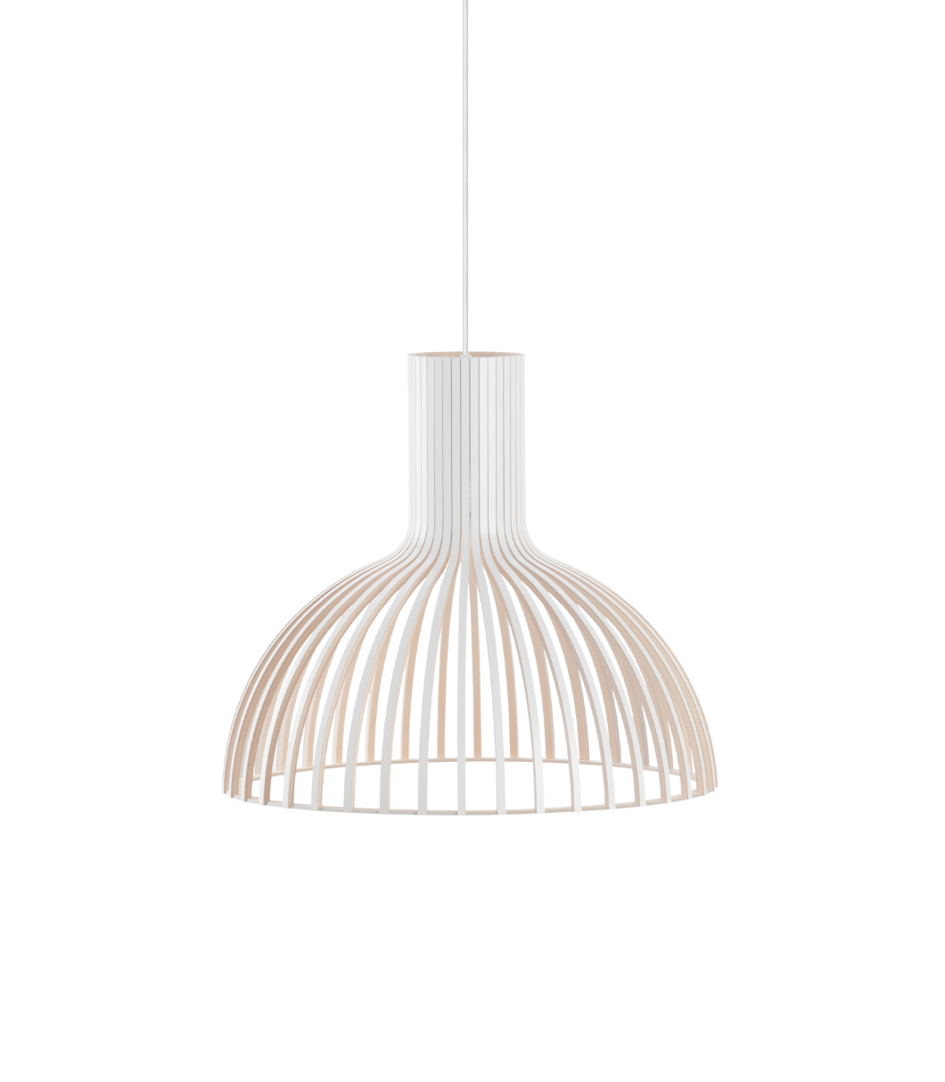 Victo Small 4251 pendant lamp  is available in white laminated