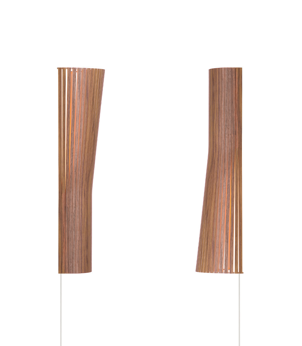 Secto Small 4231a ADA wall lamp is available in walnut veneer