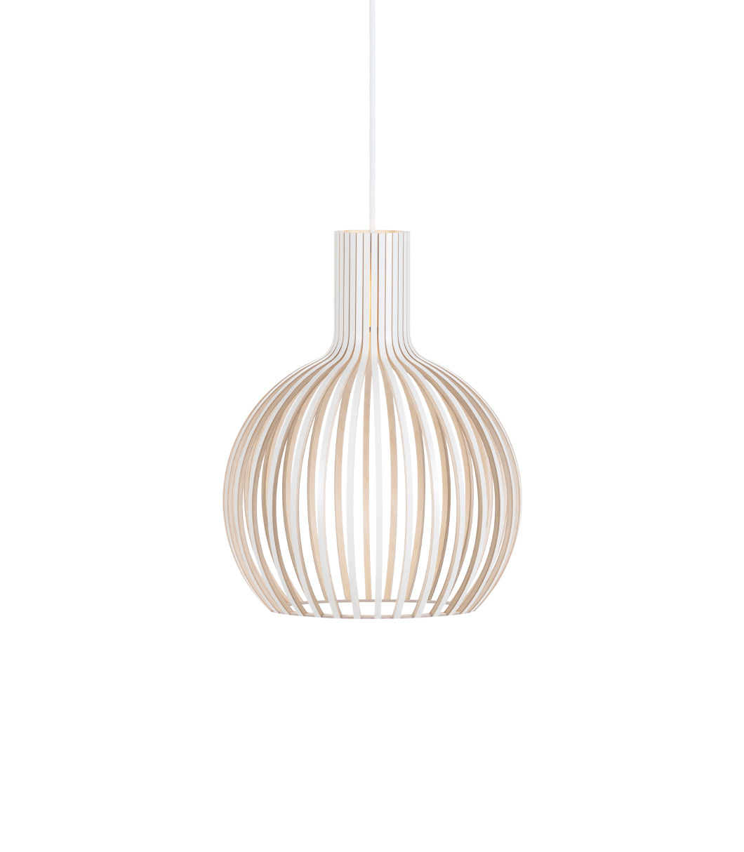 Suspension Octo Tre 4242 est disponible en stratifié blanc
