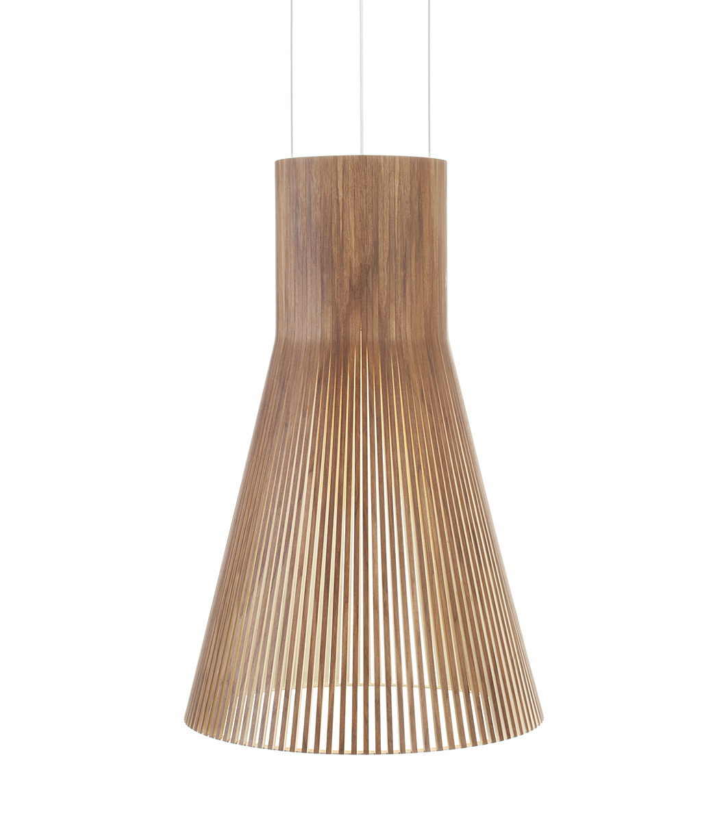 Magnum 4202 pendant lamp is available in walnut veneer