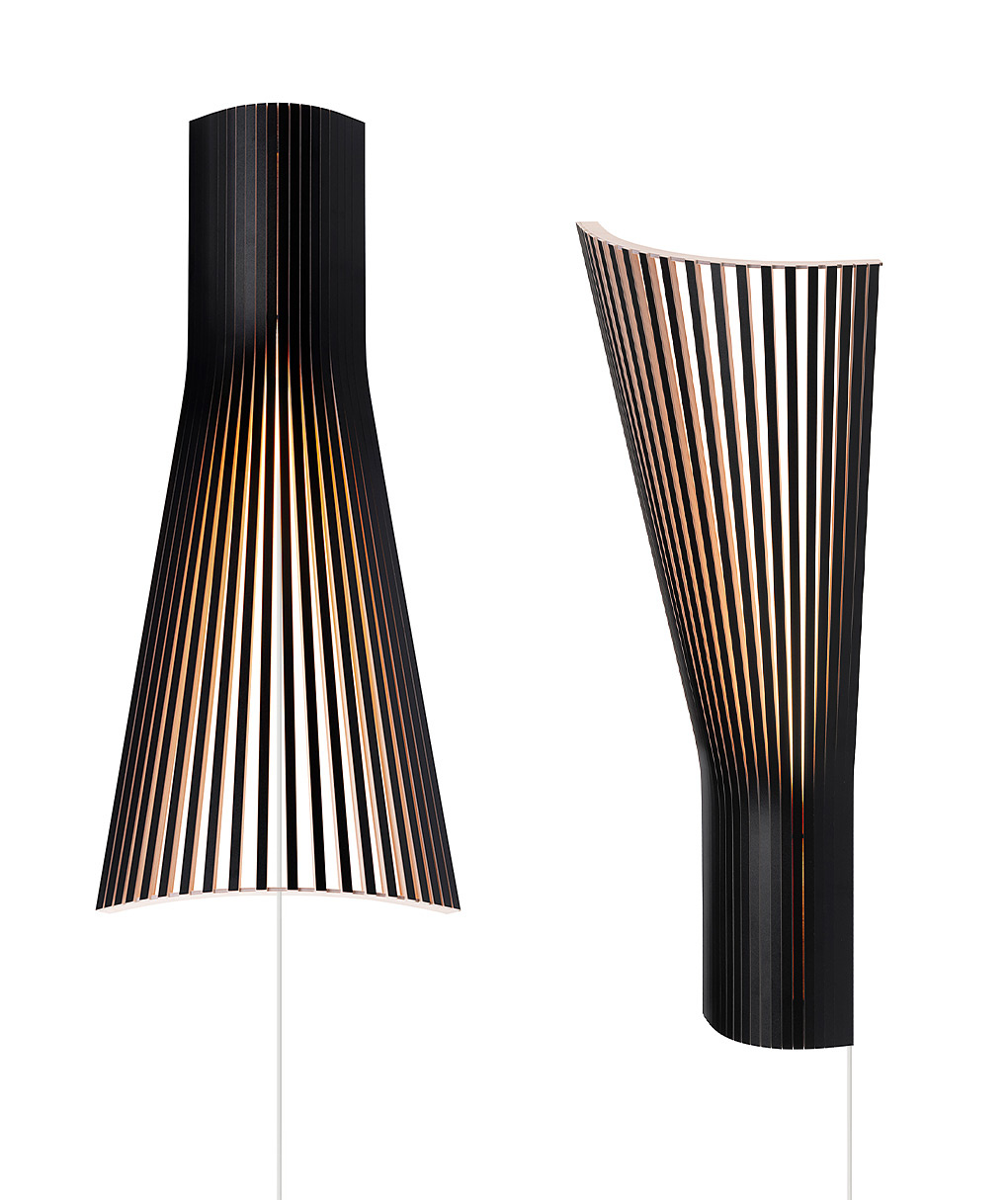 Secto 4236 corner lamp is available in black laminated