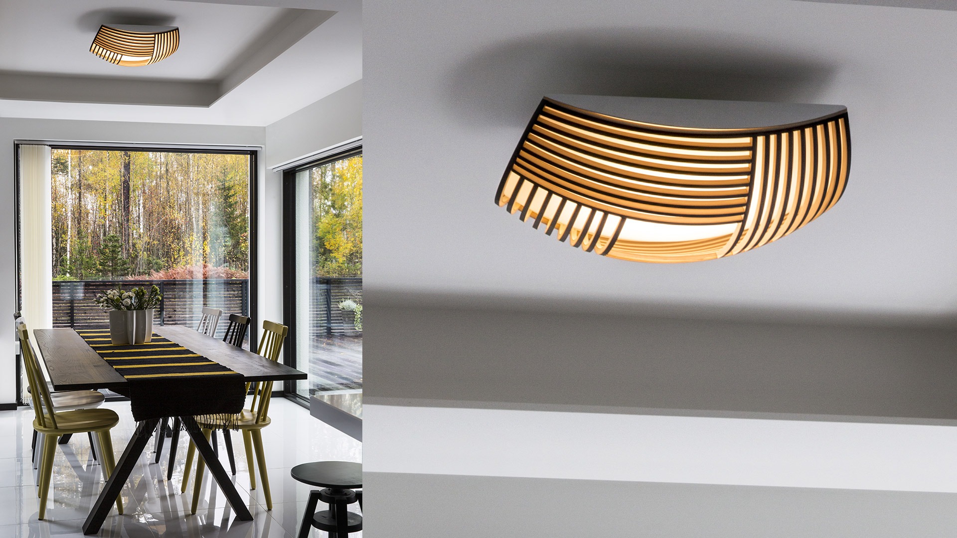 Wooden Kuulto 9100 ceiling  lamp  by Secto Design  Secto Design 