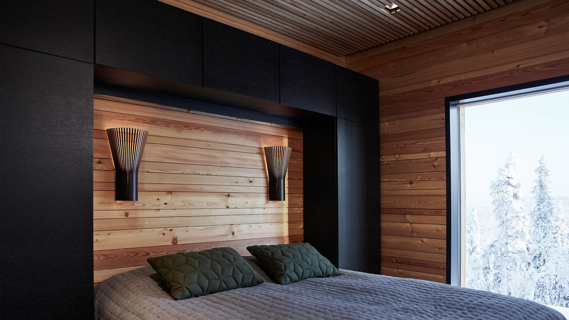 Wooden Secto Small 4231 wall lamp by Secto Design Secto Design