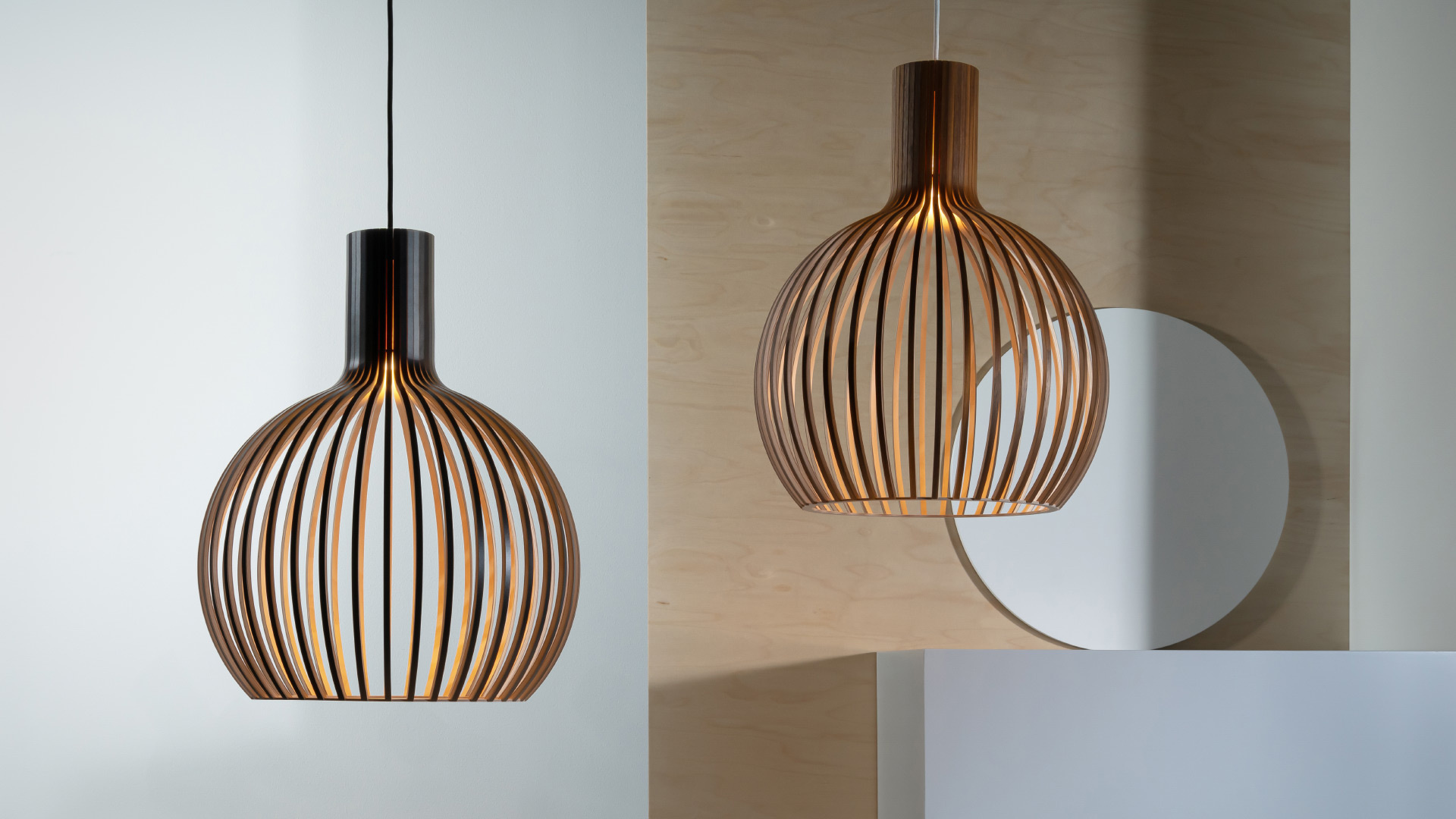 halstørklæde Kommerciel Lænestol Wooden Octo Small 4241 pendant lamp by Secto Design | Secto Design