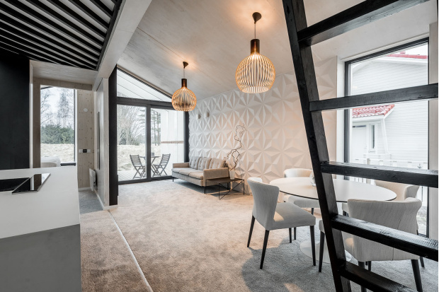 Octo 4240   Private residence.  Kouvola, Finland.  Architecture by BVG Housing.  Photo by Matti Hämäläinen, Visual Business Oy.