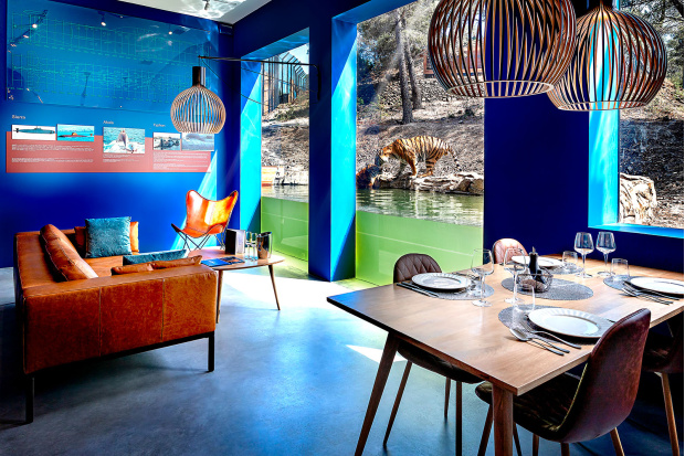 Octo 4240   Wildlife park & Hotel EcoZonia. Cases de Pène, France.  Photo by EcoZonia.