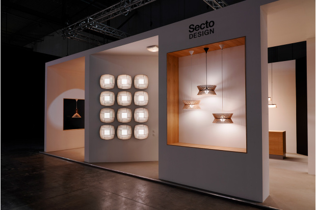 Puncto 4203   Kontro 6000   Kuulto 9100   Secto Design at Euroluce 2023.  Milan, Italy.  Photo by Antti Laine.