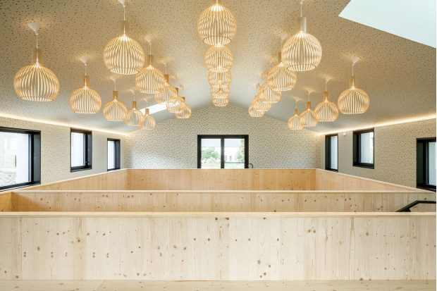 Octo Small 4241   Colonie de vacances de l’École 42, Fort des Saumonards.   Saint Georges d’Oléron, France.  Architecture by AR Studio d’Architectures.  Photo by Michel Florent / 11H45.