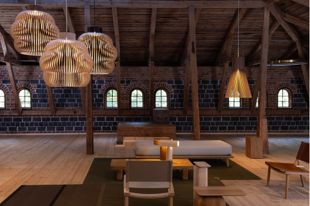 Teelo 8020 table  Magnum 4202   Kumulo 5200   Fiskars Village Art & Design Biennale 2024.  Fiskars, Finland. Photo by Uzi Varon