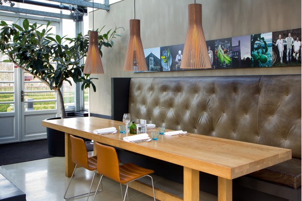 Secto 4200 Restaurant De Kas. Amsterdam, The Netherlands. Lights advised by Studio Rublek. Photo by Ellen Swaan.
