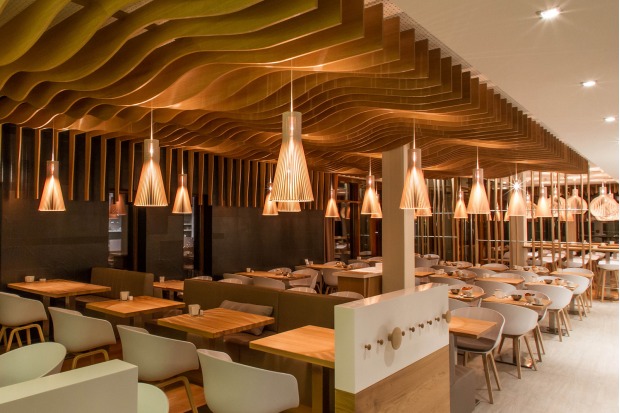 Secto 4200 Restaurant Deichkind. StrandGut Resort Lifestyle Hotel. St. Peter-Ording, Germany. Interior design and photo by Cubik³.