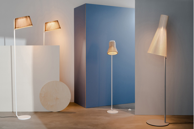 Floor lamps Secto 4210, Petite 4610, Owalo 7010