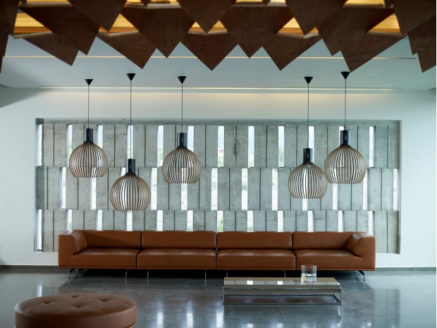 Octo 4240 Thalatta Seaside Hotel. Evia, Greece. Architecture and interior design by K_DIVISION ARCHITECTURE, WoARCHITECTS and Leda Moschandreou. Lamps provided by BOX architects. Photo by Vangelis Paterakis.