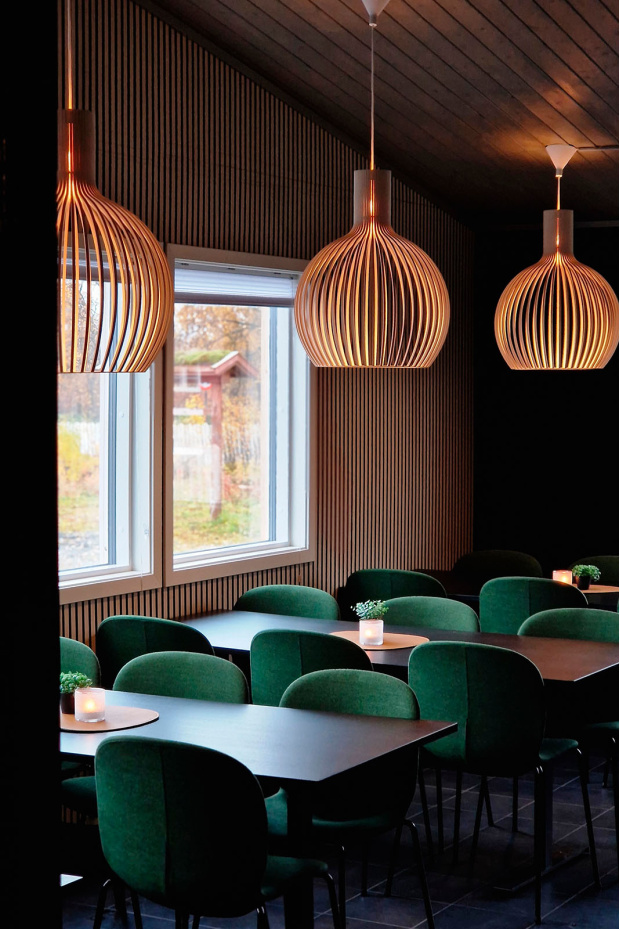 Octo 4240   Stabbursdalen Resort. Porsanger, Norway. Interior designing by Front Interiør AS. Photo by Linn Sæten.