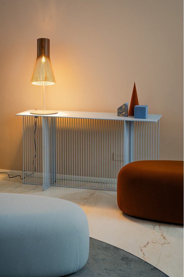 Secto 4220 table  LaCividina Showroom.  Milan, Italy.  Photo by Antti Laine.