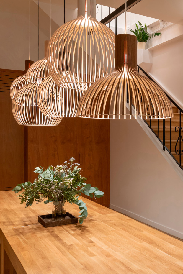 Victo 4250   Victo Small 4251   Octo 4240   Octo Small 4241   Secto Design Showroom.   Paris, France.   Photo by Agathe Tissier.