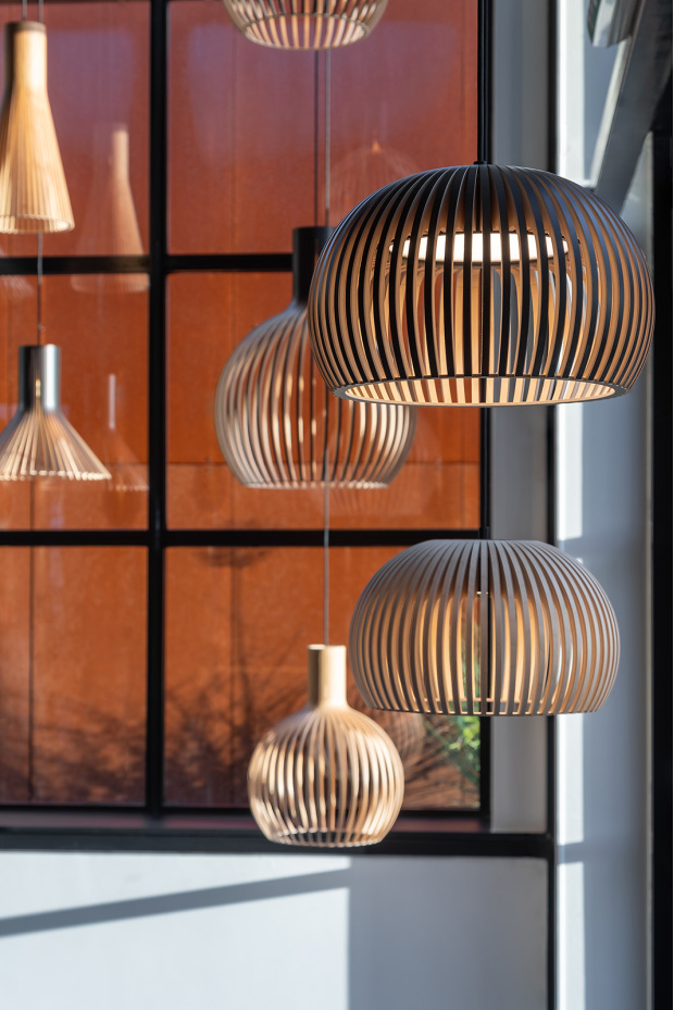 Atto 5000   Secto 4200   Puncto 4203   Octo 4240   Octo Small 4241   Tunnelmadesign Showroom.  Amersfoort, The Netherlands.  Photo by Anthony Trabano.