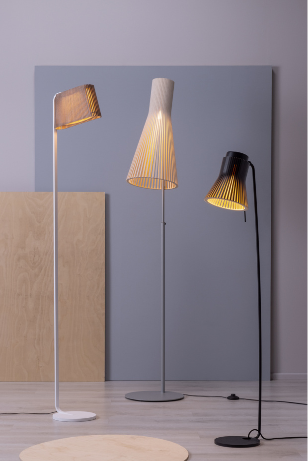 Floor lamps Secto 4210, Petite 4610, Owalo 7010