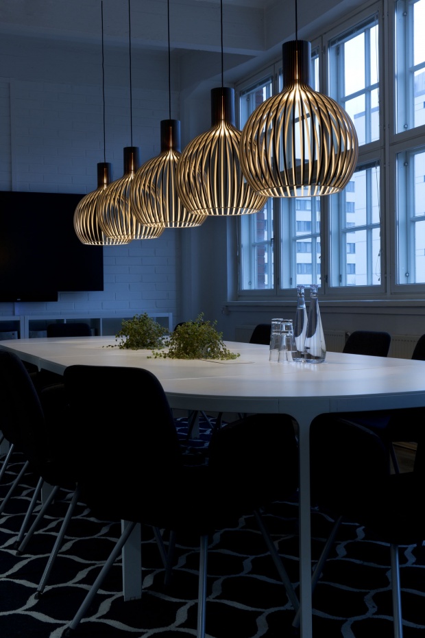 Octo Small 4241 black Lamps shot at Nespresso Professional Oy. Helsinki, Finland. Photo by Uzi Varon.